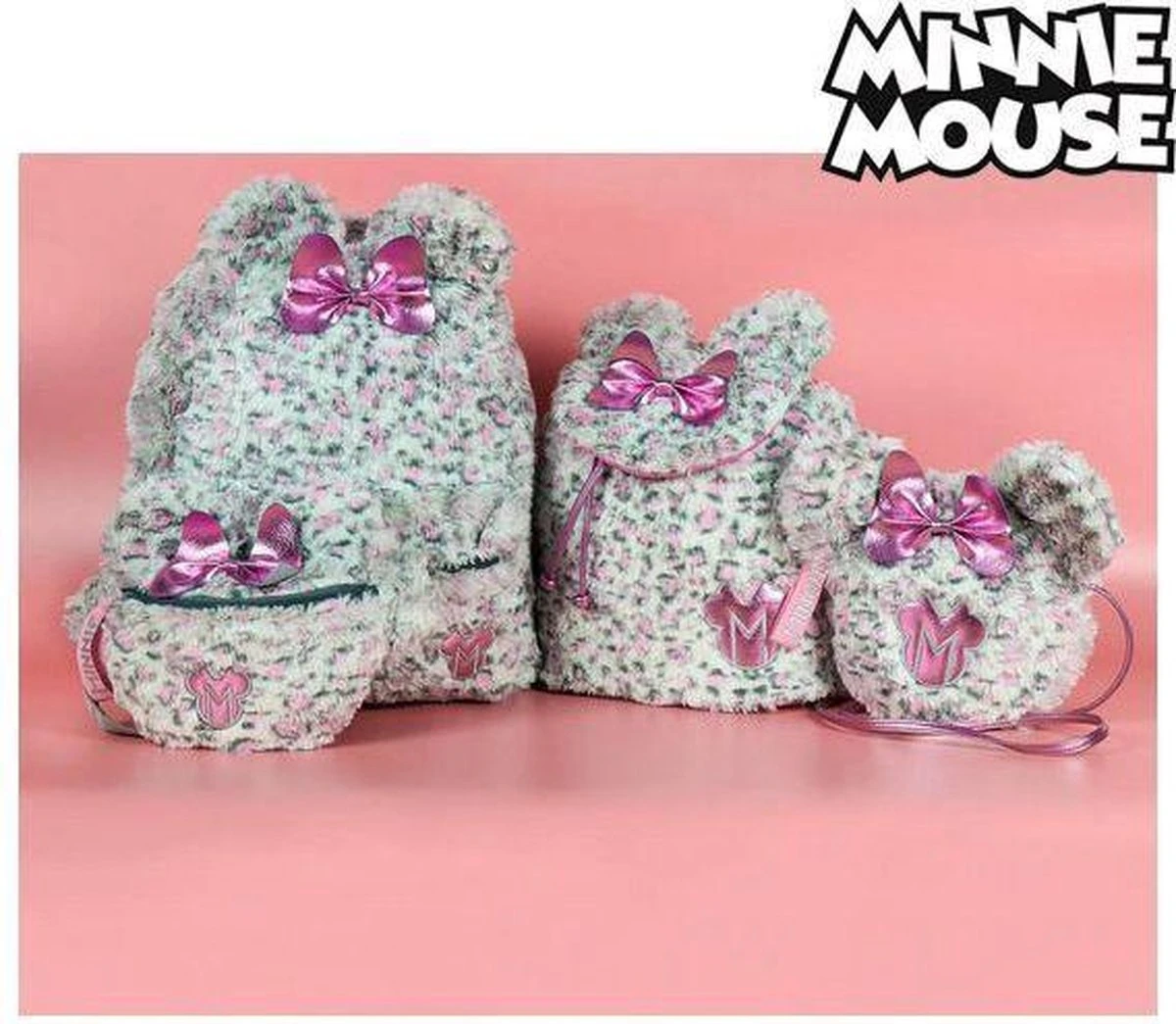 Rugzak Minnie Mouse - Pluche Wit Roze Kindertas Voor School - Schooltas, Disney Schooltas 6 Rugzak Minnie Mouse - Pluche Wit Roze Kindertas Voor School - Schooltas, Disney Schooltas - Afbeelding 4