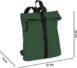 New Rebels Mart Waterafstotende Rolltop Rugzak - Medium - Groen -Reis Opberg Artikelen 1200x1058 3