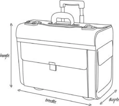 Dermata Laptoptas / Werktas / Aktetas - Business - Zilver - -Reis Opberg Artikelen 1200x1062 1
