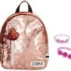 Zebra Rugzak Flower Gold Metalic (s) + Armbandje -Reis Opberg Artikelen 1200x1062 3