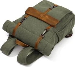 MORGNTAU - Ukiyo - Rugzak - Backpack - Groen - Canvas - Leer 13 MORGNTAU - Ukiyo - Rugzak - Backpack - Groen - Canvas - Leer -Reis Opberg Artikelen 1200x1068 3