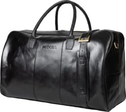 NEGOTIA Delta - Leren Weekendtas - Leren Reistas - Duffel Bag - 100% Luxe Top-Grain Leer - Zwart -Reis Opberg Artikelen 1200x1068 6