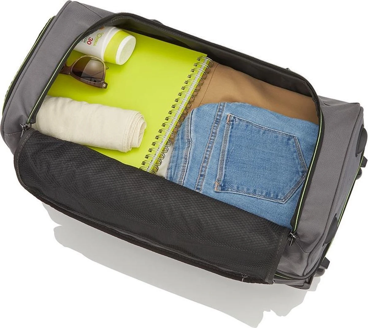 Travelite Basics Wheeled Duffle 55cm Expandable Navy/Orange 7 Travelite Basics Wheeled Duffle 55cm Expandable Navy/Orange - Afbeelding 5