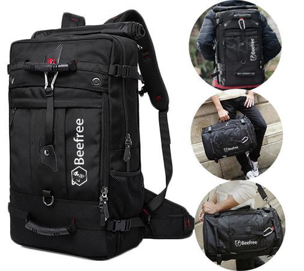 Beefree Anti Diefstal Rugzak| Handbagage Koffer | Handbagage Backpack | Reistas | Rugtas | Werktas | Laptoptas | Schooltas | Schoudertas | Groen 6 Beefree Anti Diefstal Rugzak| Handbagage Koffer | Handbagage Backpack | Reistas | Rugtas | Werktas | Laptoptas | Schooltas | Schoudertas | Groen - Afbeelding 4