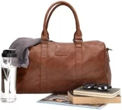 Jack Milles Weekendtas/reistas Heren & Dames Donkerbruin | Reistassen | Weekendtassen -Reis Opberg Artikelen 1200x1080 7