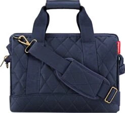 Reisenthel Allrounder M Reistas Sporttas - 18L - Rhombus Midnight Gold Blauw -Reis Opberg Artikelen 1200x1087 10