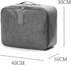 Merkloos TDR-Organiser Opbergtas-reistas Handbagage -Luxe Organizer Voor Kleren En Toiletartikelen -Grijs -Reis Opberg Artikelen 1200x1088 1