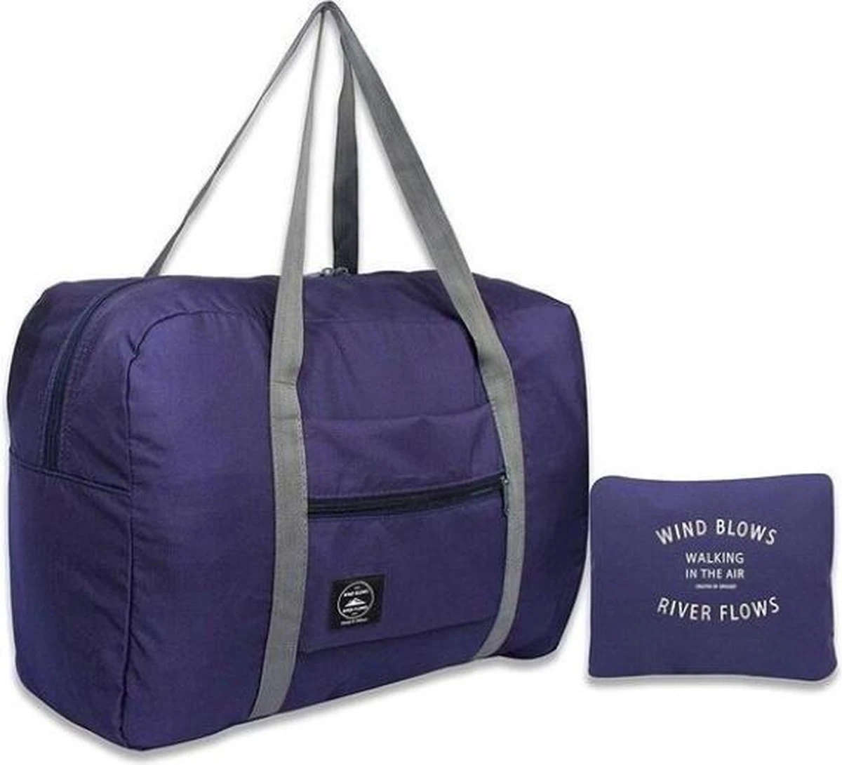 Merkloos Duffelbag - Reistas - Sporttas - Opvouwbare Reistas - Weekendtas - Donkerblauw 3 Merkloos Duffelbag - Reistas - Sporttas - Opvouwbare Reistas - Weekendtas - Donkerblauw