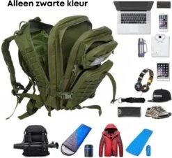 Merkloos Militaire Rugzak | 50L | Tactical Backpack | Leger Rugzak | Outdoor Rugzak | Rugzak 11 Merkloos Militaire Rugzak | 50L | Tactical Backpack | Leger Rugzak | Outdoor Rugzak | Rugzak -Reis Opberg Artikelen 1200x1099 4