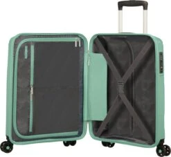 American Tourister Reiskoffer - Sunside Spinner 55/20 (Handbagage) Mineral Green -Reis Opberg Artikelen 1200x1102