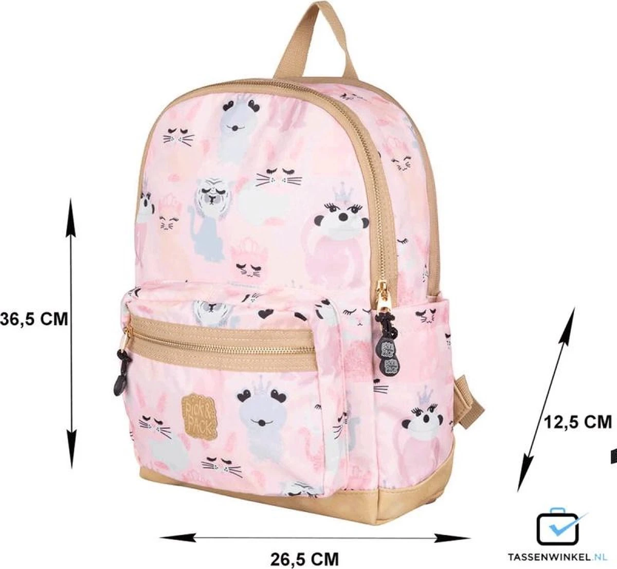 Pick & Pack Lieve Diertjes - Rugzak - Roze - Maat M 15 Pick & Pack Lieve Diertjes - Rugzak - Roze - Maat M - Afbeelding 13