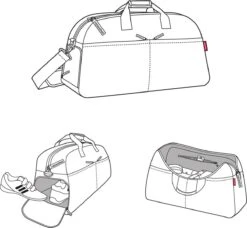 Reisenthel Overnighter Plus Reistas - 50L - Twist Silver Grijs 11 Reisenthel Overnighter Plus Reistas - 50L - Twist Silver Grijs -Reis Opberg Artikelen 1200x1109 1