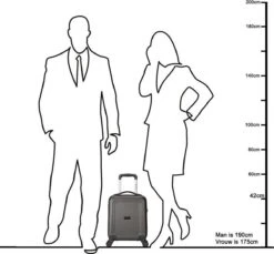 Decent Handbagage Koffer / Trolley / Reiskoffer - 42 Cm - 24 Liter - ABS - Maxi Air - Grijs -Reis Opberg Artikelen 1200x1114 5