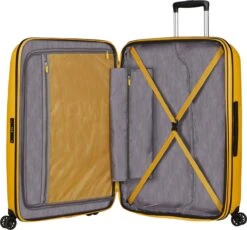 American Tourister Reiskoffer - Bon Air Dlx Spinner 75/28 Tsa Exp (Large) Light Yellow -Reis Opberg Artikelen 1200x1115