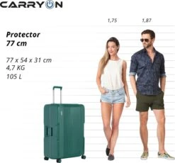 CarryOn Protector Luxe Grote Reiskoffer - Trolley 77cm Met TSA-klikslot - Ultrasterk - Groen 15 CarryOn Protector Luxe Grote Reiskoffer - Trolley 77cm Met TSA-klikslot - Ultrasterk - Groen -Reis Opberg Artikelen 1200x1117