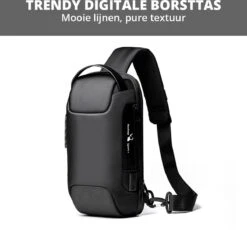 Brandie® - Rugzak - Laptop Rugzak Tot Voor Unisex - Schooltas - Waterdicht - Large Capaciteit - USB Poort - Met Regenhoes - Schoudertas Voor Reizen En Zakelijk Werk - Materiaal Polyester - Maat16 X 11 X 33 Inch - Zwart -Reis Opberg Artikelen 1200x1117 6