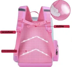 Pop It Tasje + Schooltas Meisje - Fidget Toys - Kinderrugzak - Rugtas Meisje - Roze - 40 X 27 X 15 Cm -Reis Opberg Artikelen 1200x1120 6