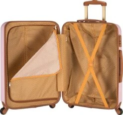 Princess Traveller Trendy Dots - Reiskoffer - Roze - M - 66cm -Reis Opberg Artikelen 1200x1122 1