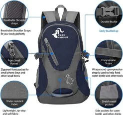 Free Knight Klein Dagrugzak, 20 L, Marineblauw ,waterdichte ,lichtgewicht 9 Free Knight Klein Dagrugzak, 20 L, Marineblauw ,waterdichte ,lichtgewicht -Reis Opberg Artikelen 1200x1124 3