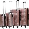 Castillo Quadrant 4 Delige ABS Kofferset - Rosé Gold -Reis Opberg Artikelen 1200x1125 2