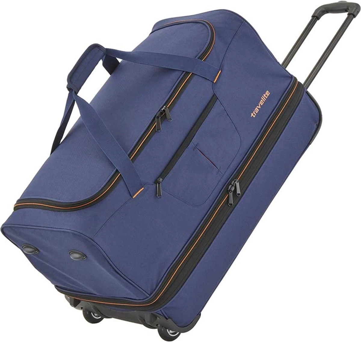 Travelite Basics Wheeled Duffle 55cm Expandable Navy/Orange 22 Travelite Basics Wheeled Duffle 55cm Expandable Navy/Orange - Afbeelding 20
