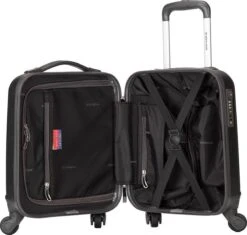 Decent Handbagage Koffer / Trolley / Reiskoffer - 42 Cm - 24 Liter - ABS - Maxi Air - Grijs -Reis Opberg Artikelen 1200x1140