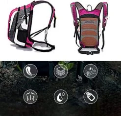 Fietsrugzak, 18 Liter, Outdoor Rugzak, Multifunctionele Wandelrugzak, Skirugzak, Reisrugzak, Sportrugzak, Dagrugzak Voor Fietsen, Paardrijden, Bergbeklimmen, Ultralicht, Voor Dames En Heren, Zwart -Reis Opberg Artikelen 1200x1141 3