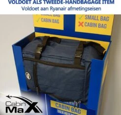 CabinMax Metz Reistas – Handbagage 20L – Rugzak – Schooltas - 40x25x20 Cm – Compact Backpack – Lichtgewicht – Zwart -Reis Opberg Artikelen 1200x1143 5