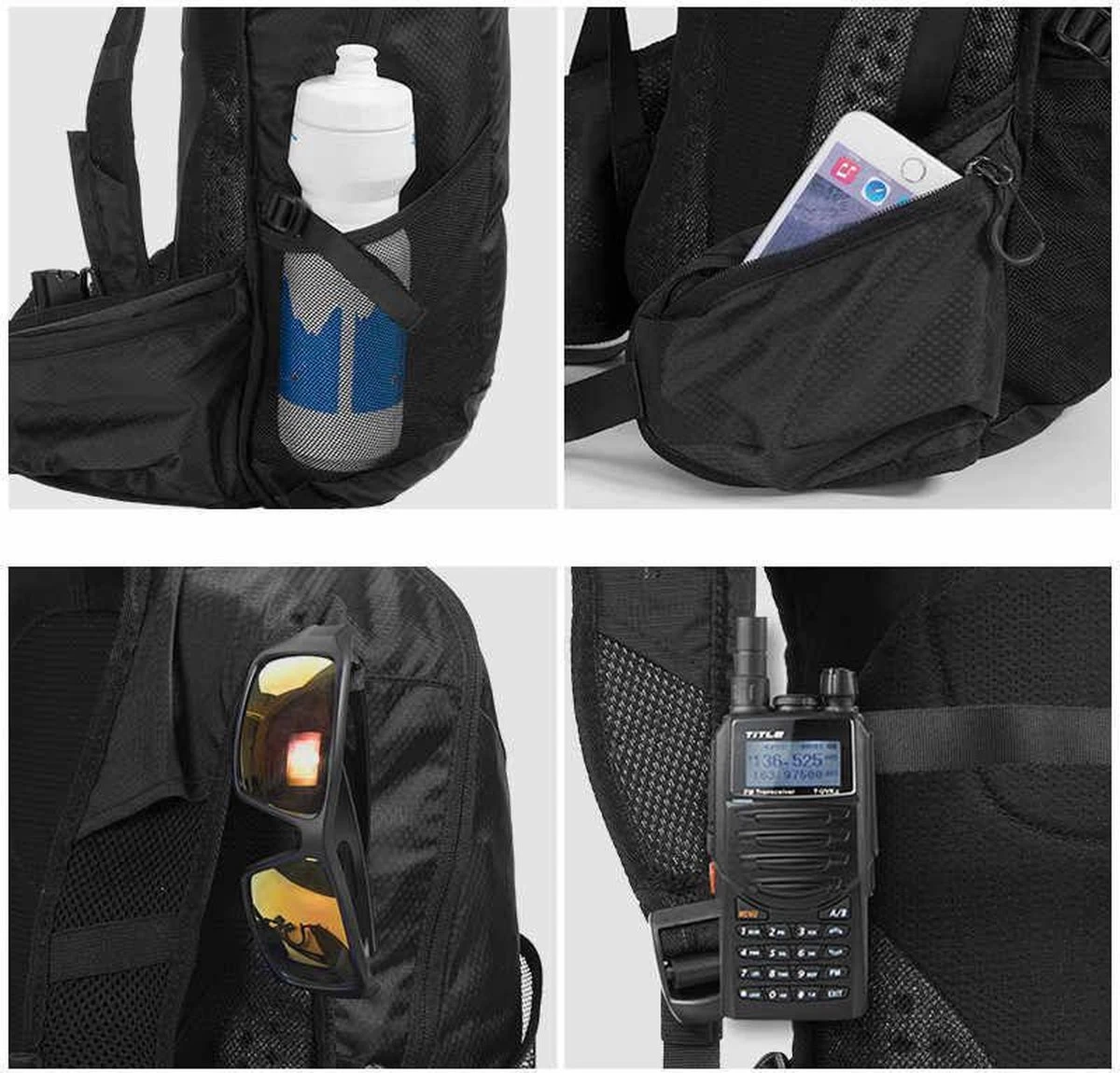 Merkloos Decopatent® Rugzak Outdoor - 20L - Regenbestendige Rugzak - Hydratatie Rugzak - Outdoor Sport - Buitensport - Watersport - Vissen 7 Merkloos Decopatent® Rugzak Outdoor - 20L - Regenbestendige Rugzak - Hydratatie Rugzak - Outdoor Sport - Buitensport - Watersport - Vissen - Afbeelding 5