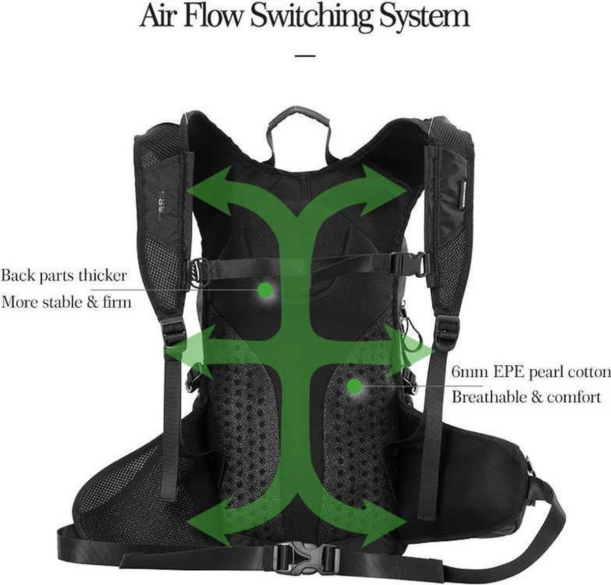 Merkloos Decopatent® Rugzak Outdoor - 20L - Regenbestendige Rugzak - Hydratatie Rugzak - Outdoor Sport - Buitensport - Watersport - Vissen 8 Merkloos Decopatent® Rugzak Outdoor - 20L - Regenbestendige Rugzak - Hydratatie Rugzak - Outdoor Sport - Buitensport - Watersport - Vissen - Afbeelding 6