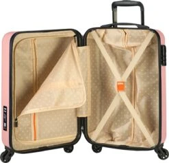 Princess Traveller PT01 - Handbagagekoffer - Peony Pink - S - 55cm -Reis Opberg Artikelen 1200x1151