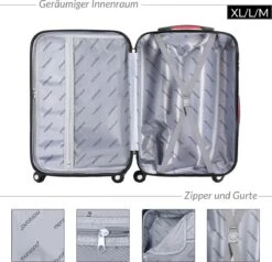 Monza Hardcase Koffer Set- Baseline Navy M/L/XL -Reis Opberg Artikelen 1200x1158 6