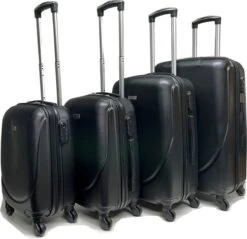 Castillo Travelerz 4 Delige ABS Kofferset - Zwart