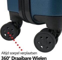 CabinMax Handbagage Koffer - Trolley 35L - Harde Reiskoffer - 55x35x20cm - Groot Capaciteit - Endless Sea 17 CabinMax Handbagage Koffer - Trolley 35L - Harde Reiskoffer - 55x35x20cm - Groot Capaciteit - Endless Sea -Reis Opberg Artikelen 1200x1166 1