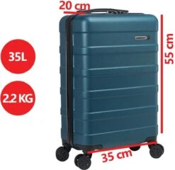 CabinMax Handbagage Koffer - Trolley 35L - Harde Reiskoffer - 55x35x20cm - Groot Capaciteit - Endless Sea 18 CabinMax Handbagage Koffer - Trolley 35L - Harde Reiskoffer - 55x35x20cm - Groot Capaciteit - Endless Sea -Reis Opberg Artikelen 1200x1166 2