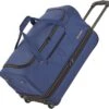 Travelite Basics Wheeled Duffle 55cm Expandable Navy/Orange