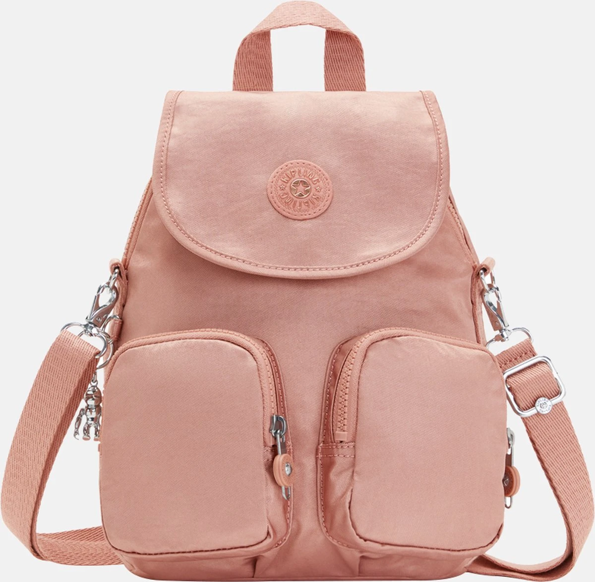 Kipling FIREFLY UP Rugzak, 7.5 Liter - Dynamic Twill Warm Rose 14 Kipling FIREFLY UP Rugzak, 7.5 Liter - Dynamic Twill Warm Rose - Afbeelding 12