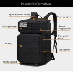 Northwest Tactical Backpack 45l | Tactische Rugzak - Sport - School - Werk ARMY GREEN | Leger Groen -Reis Opberg Artikelen 1200x1179 2