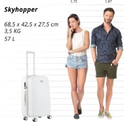 CarryOn Skyhopper Reiskoffer - 68.5cm TSA Trolley Met OKOBAN - Wit 17 CarryOn Skyhopper Reiskoffer - 68.5cm TSA Trolley Met OKOBAN - Wit -Reis Opberg Artikelen 1200x1180 4