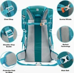 Merkloos Backpack – Trekking Hiking Camping - Outdoor Rugzak – Reizen Rugzak Rugtas – Waterdicht 8 Merkloos Backpack – Trekking Hiking Camping - Outdoor Rugzak – Reizen Rugzak Rugtas – Waterdicht -Reis Opberg Artikelen 1200x1182 2