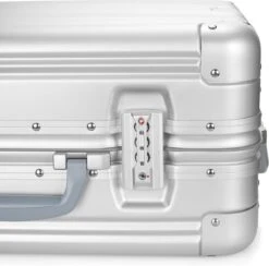 Aluminium Handbagage Koffer Mozzel Darrow - Reiskoffer Met Wielen - 51cm - Harde Koffer - Zilver -Reis Opberg Artikelen 1200x1185