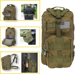 Tactical Backpack 30 L | Tactische Rugzak | Sport - School - Werk | Marine Groen - Backpack US Assault Molle Large - Rugzak -Marine Groen - 30 L -Reis Opberg Artikelen 1200x1185 3