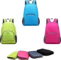 Rugtas - Rugzak - Opvouwbaar Lichtgewicht - Rugzak Heren En Dames Outdoor - Backpacken - Camping - Spatwaterdicht - Schooltas - Wandelen - Reizen - Roze -Reis Opberg Artikelen 1200x1186 6