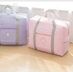 Merkloos Opvouwbare Reistas Roze - Opbergtas - Weekendtas - Reistas Voor Handbagage - Opvouwbare Reistassen Dames - Reistas Voor Op Koffer - Dames Tas - Damestas - Tas Voor Reizen - Sporttas -Reis Opberg Artikelen 1200x1186 8