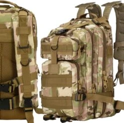 Springos Rugzak | Backpack | Wandelrugzak | Tactical Backpack | 35 Liter | Camouflage | Groen/Camel/Beige 39 Springos Rugzak | Backpack | Wandelrugzak | Tactical Backpack | 35 Liter | Camouflage | Groen/Camel/Beige -Reis Opberg Artikelen 1200x1188 6