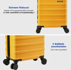 CabinMax Handbagage Koffer - Trolley 30L - Harde Reiskoffer - 45x36x20cm - Lichtgewicht - Groot Capaciteit - Geel 18 CabinMax Handbagage Koffer - Trolley 30L - Harde Reiskoffer - 45x36x20cm - Lichtgewicht - Groot Capaciteit - Geel -Reis Opberg Artikelen 1200x1189 1