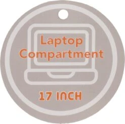 Beagles Originals Urban Originals 17,3" Laptop Rugzak - Blauw -Reis Opberg Artikelen 1200x1192 5