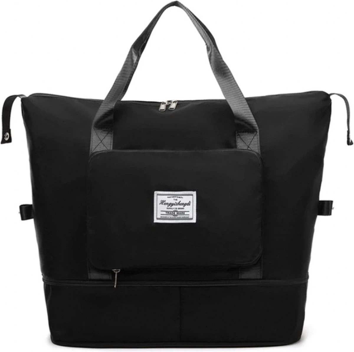 Bella's Shop® - Grote Reistas - Reistas - Opvouwbare Tas - Weekend Tas - Waterdicht - Sporttas - Schoudertas - Zwart 3 Bella's Shop® - Grote Reistas - Reistas - Opvouwbare Tas - Weekend Tas - Waterdicht - Sporttas - Schoudertas - Zwart