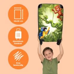 NoBoringSuitcases.com® Koffer - Jungle - Dieren - Groen - Kinderen - Past Binnen 55x40x20 Cm En 55x35x25 Cm - Handbagage - Trolley - Fotokoffer - Cabin Size - Print 13 NoBoringSuitcases.com® Koffer - Jungle - Dieren - Groen - Kinderen - Past Binnen 55x40x20 Cm En 55x35x25 Cm - Handbagage - Trolley - Fotokoffer - Cabin Size - Print -Reis Opberg Artikelen 1200x1200 1