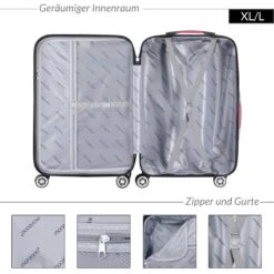 Monzana Exopack Hardcase Koffer Champagne 65x41x27cm -Reis Opberg Artikelen 1200x1200 1066